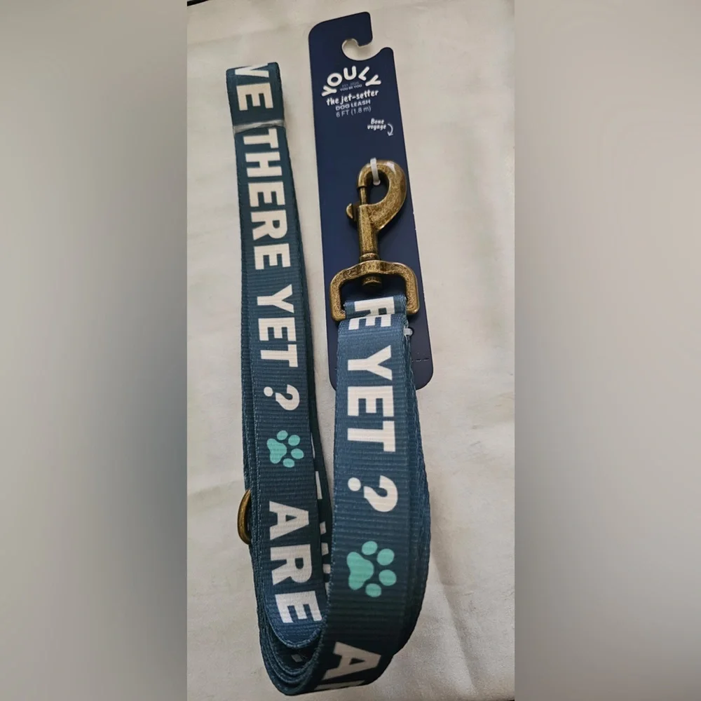 Youly the jet-setter Are We There Yet? Dog Leash (6ft)